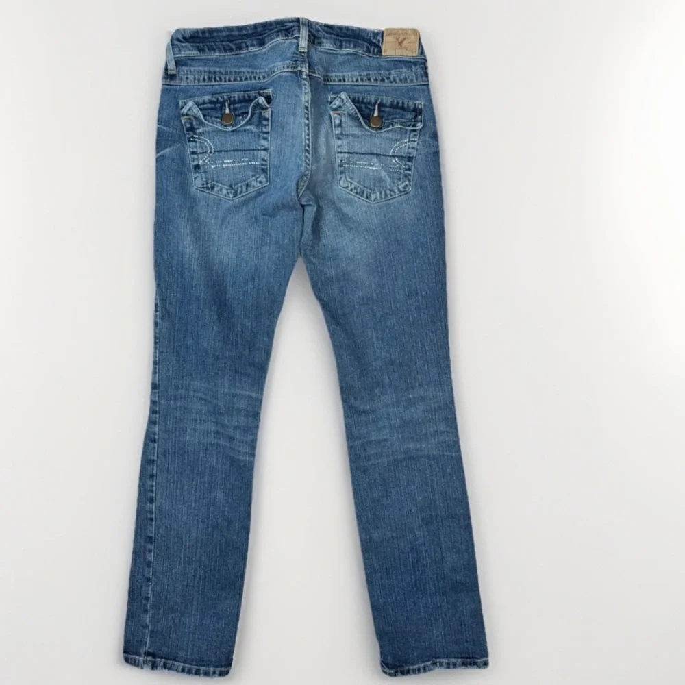 American Eagle Outfitters Jeans Womens Size 4 Blue Medium Wash Slim Straight
